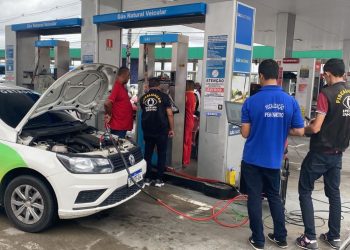 Posto de Combustível de GNV é autuado em fiscalização realizada pelo IPEM