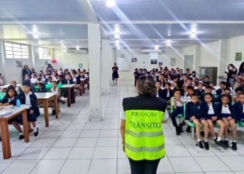 Escola da zona Sul recebe projeto de Educação de Trânsito da Prefeitura de Manaus