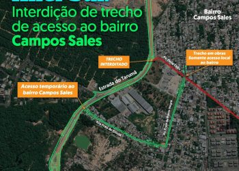 Anel Sul: rua de acesso ao bairro Campos Sales será interditada nesta terça-feira para obra de duplicação