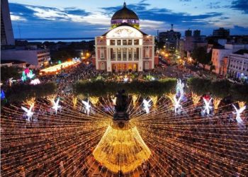 Decoração de Natal do Largo de São Sebastião será inaugurada neste sábado (26), em Manaus