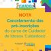 Prefeitura de Manaus cancela as pré-inscrições para o curso de Cuidador de Idosos ‘Cuidadoso’ da FDT